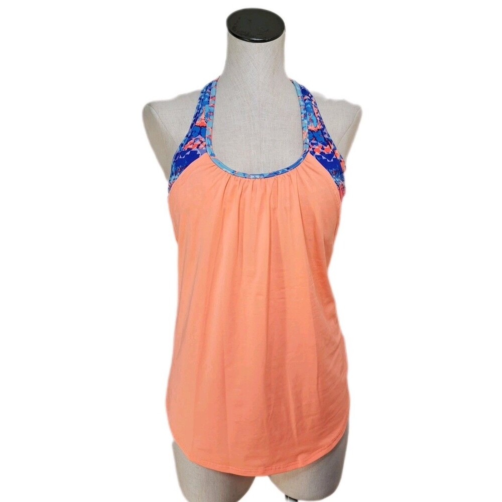 TYR Emerald Lake 2-in-1 Tankini TEMC7AH Coral Blue Size L (10/12) - Picture 3 of 16